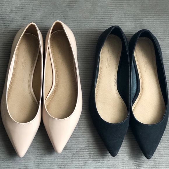 ASOS Shoes - Two pairs of almond toe flats. Asos brand size 6